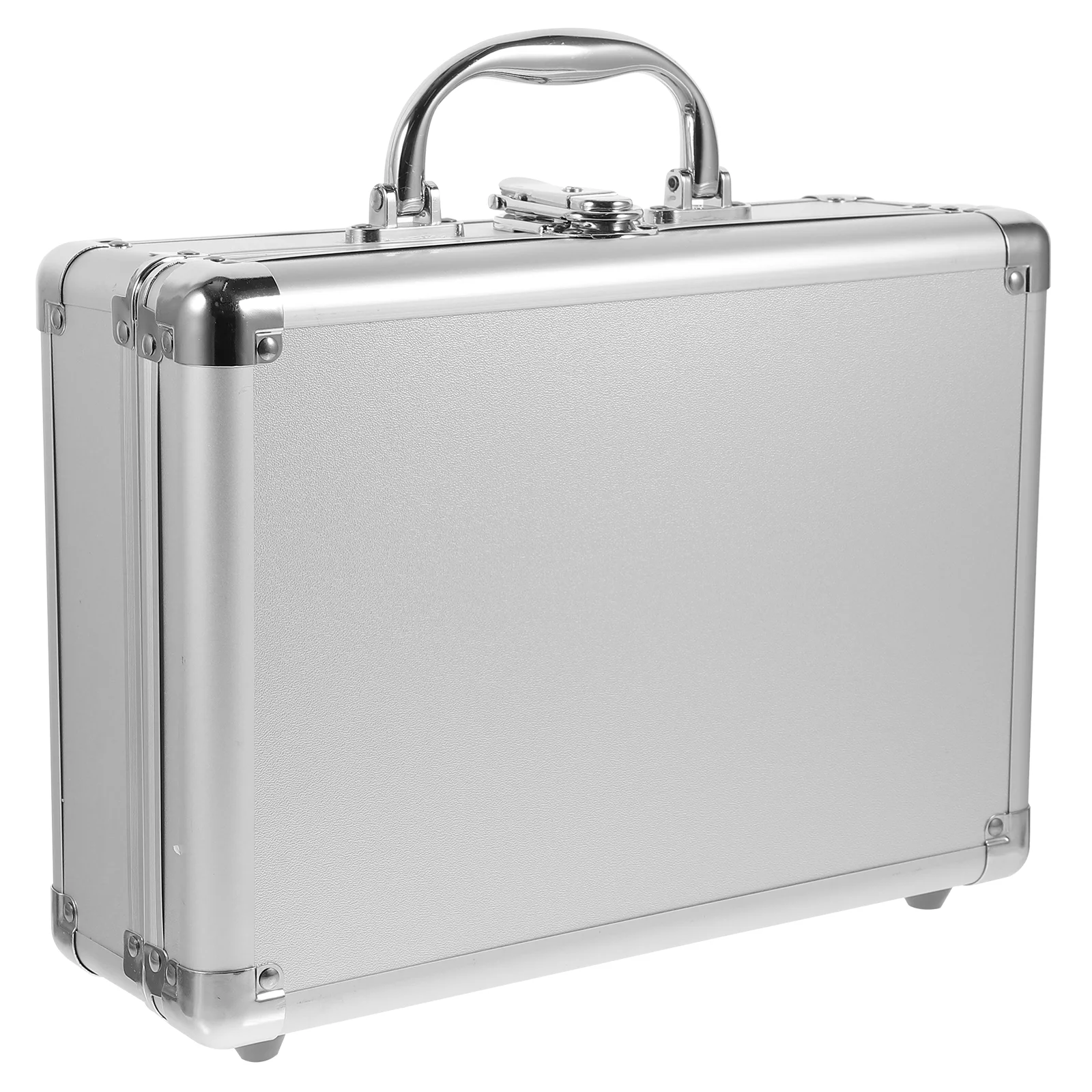 

Aluminum Alloy Briefcase Strong Hard Container Case Makeup Tools Storage Briefcase