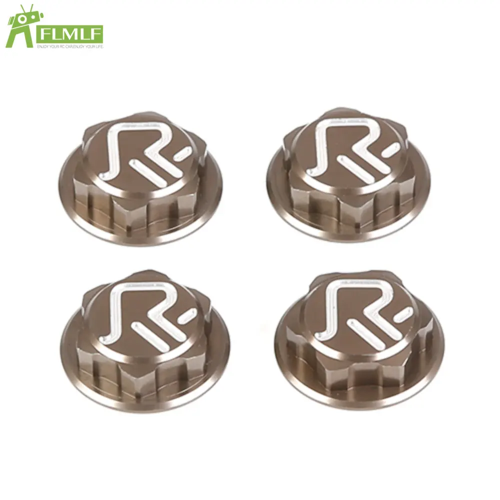 

New Alloy CNC Enclosed Tire Wheel Nut Cap 4pc Fit for 1/5 Scale ROFUN ROVAN F5 RF5 D5 MCD XS5 RR5 Rc Car Toys Games Parts