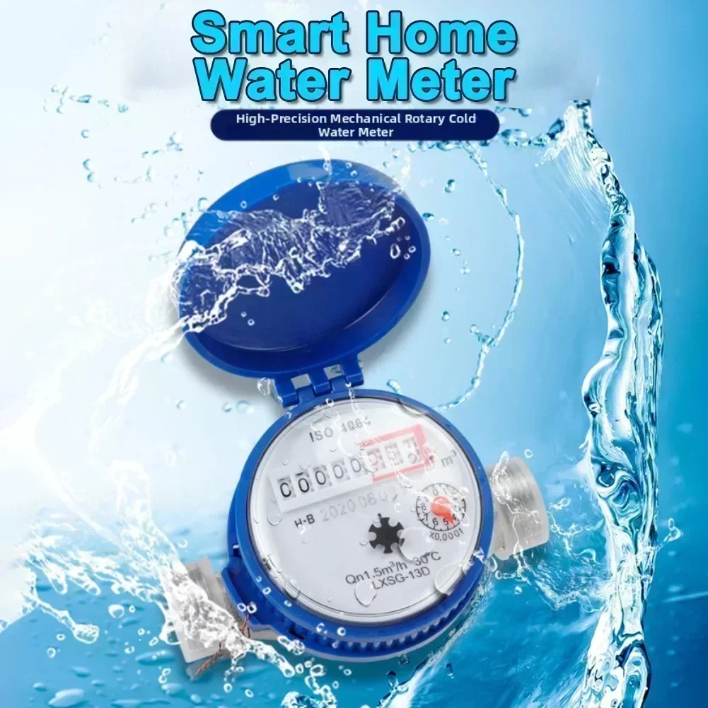 

Механический поворотный умный счетчик воды бытовой DN15 с медно-никелевой конструкцией для точного расхода воды