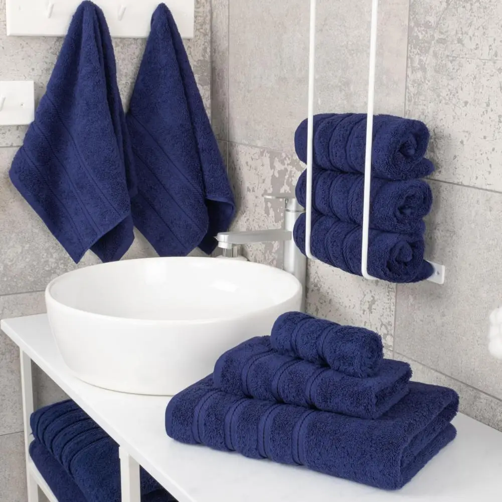 Cotton Towel Luxurious 6-piece Towel Set for Home Hotel Use Highly Absorbent Cotton Bath Hand Washcloth Bundle Anti-shrinkage