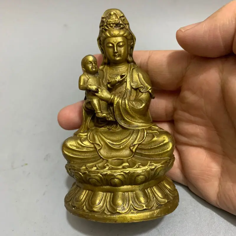 Antique-style craft art piece: , Nanhai statue, home decoration ornaments, Guanyin Buddha