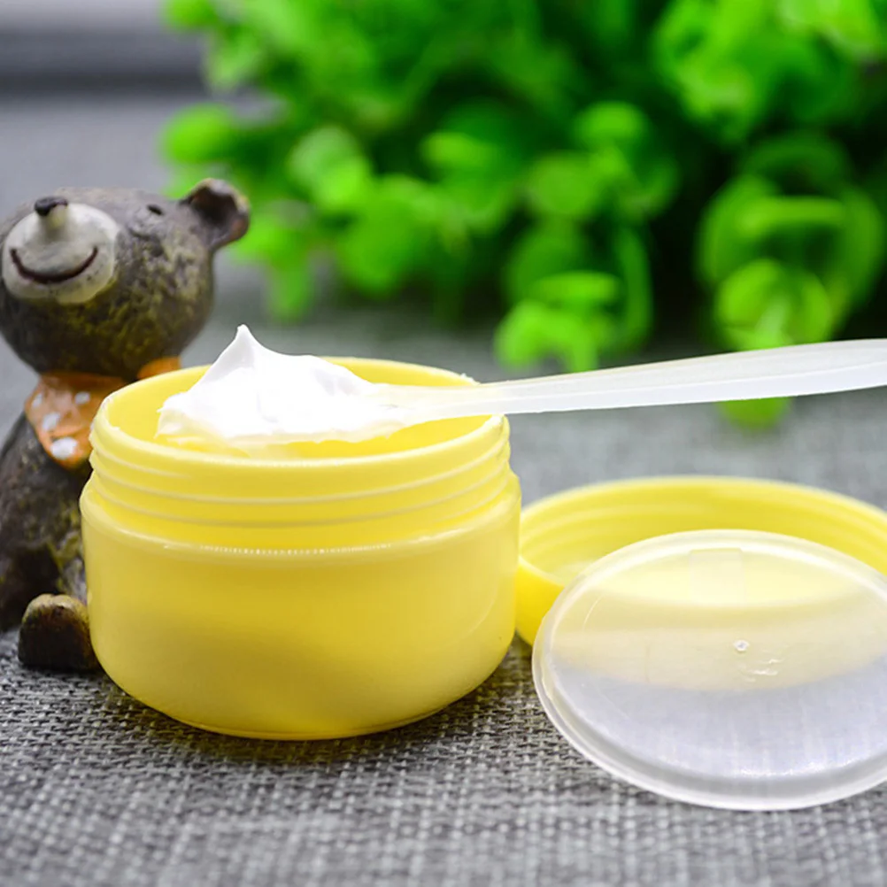 กล่องครีมพลาสติกทรงกลม 100 กรัม 10 ชิ้น  กระปุกใส่เครื่องสำอางแบบเรียบ ป้องกันการรั่วซึม สำหรับใส่โลชั่นและครีม