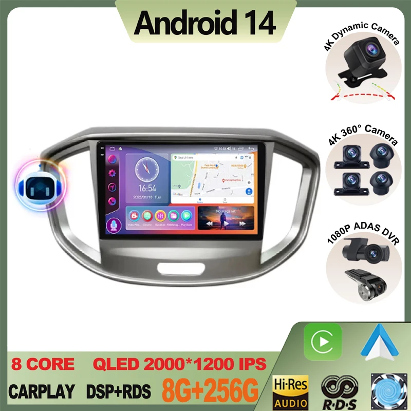 DSP Android For JAC Refine M4 Car Radio Multimedia Video Player GPS Navigation Autoradio Car Stereo Audio Recorder DVD 2din