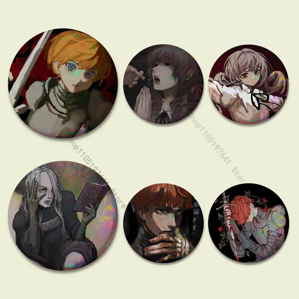 

Game F-Fear H-Hunger Badge on Backpack Clothes decoration Tinplate Round Brooch Funny Custom Gifts for Friend