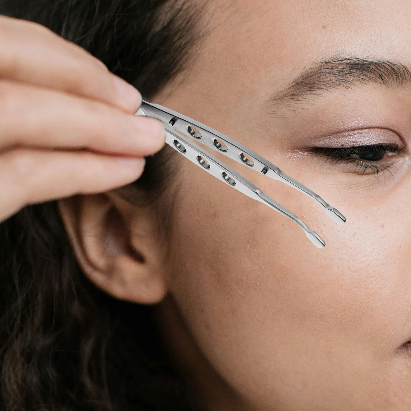 Pince à Paupières en Alliage de Titane et Métal pour Femme, Outils de miles, Compresseur de Visage pour Pince, Miss Meibomian pfsor Gland