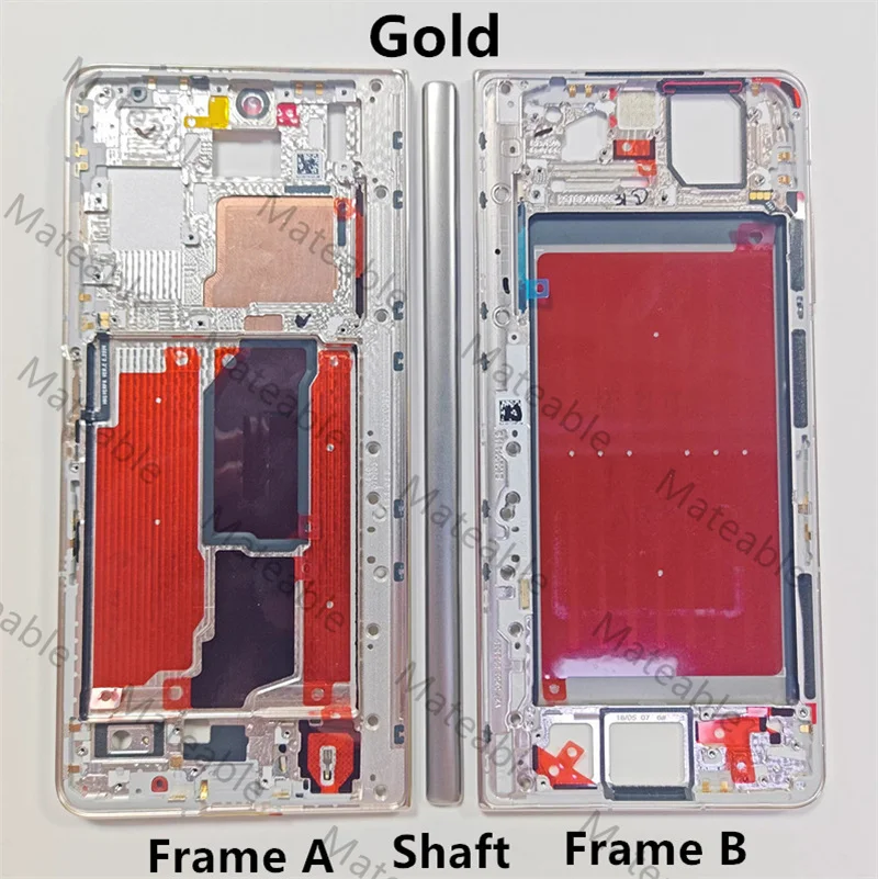 For Honor Magic V2 Front Middle Frame Shaft Plate Housing Board LCD Support Bezel Replace Repair Spare Parts VER-AN10 VER-N49