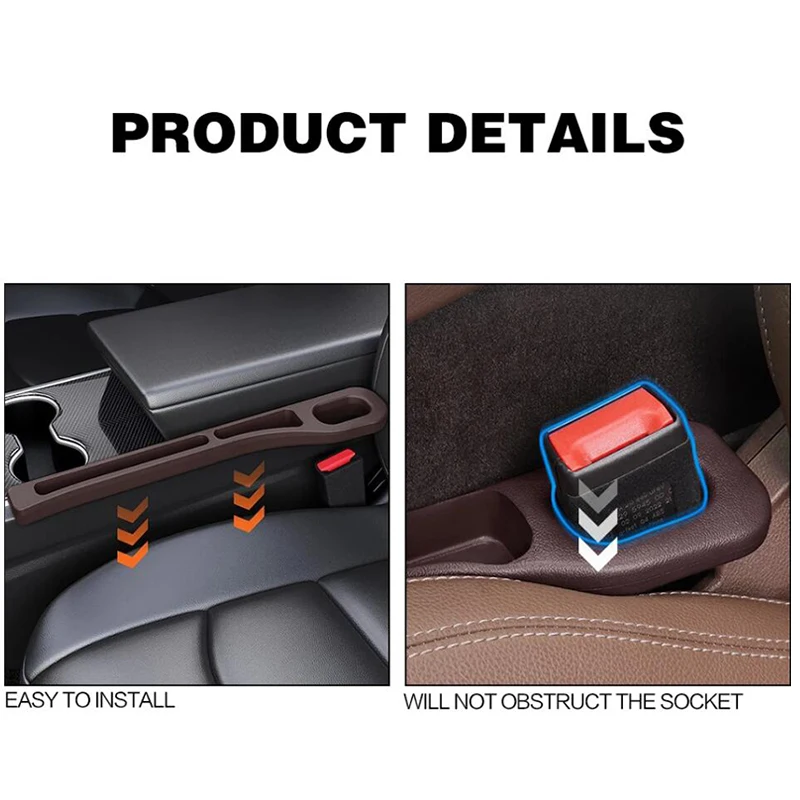 Do Honda URV CRV CR-V Civic Car Seat Gap Plug Strip Side Seam Car Gap Filler Leak Proof Seat Gap Storage Organizer Akcesoria