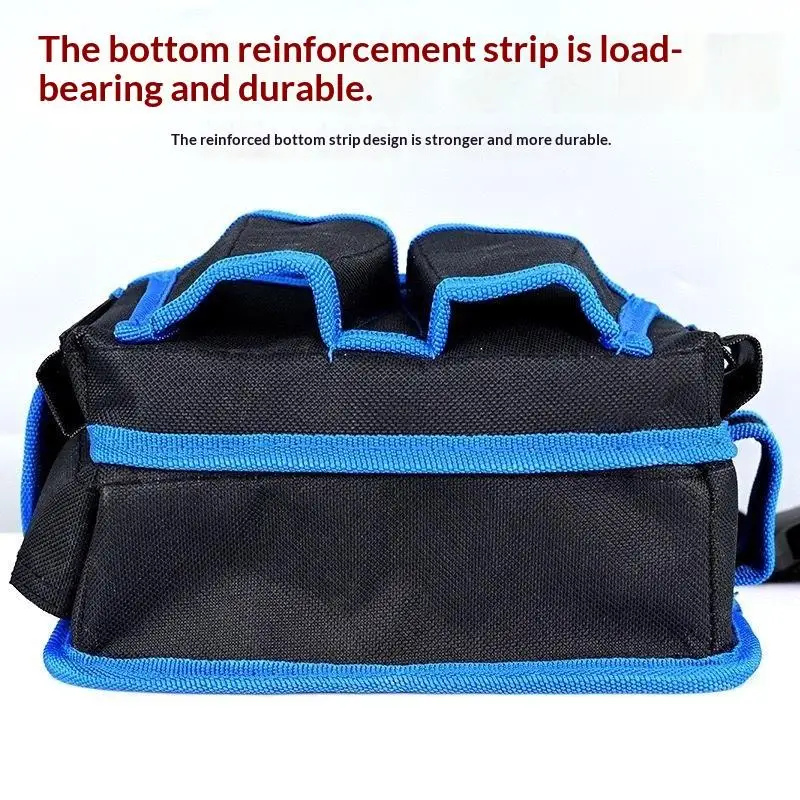 1 Stück Bohrmaschinen-Aufbewahrungstasche, einfache Werkzeugtasche zum Umhängen mit Gürtel, multifunktionale Hüfttasche für Elektriker-Reparaturen – Detail 15