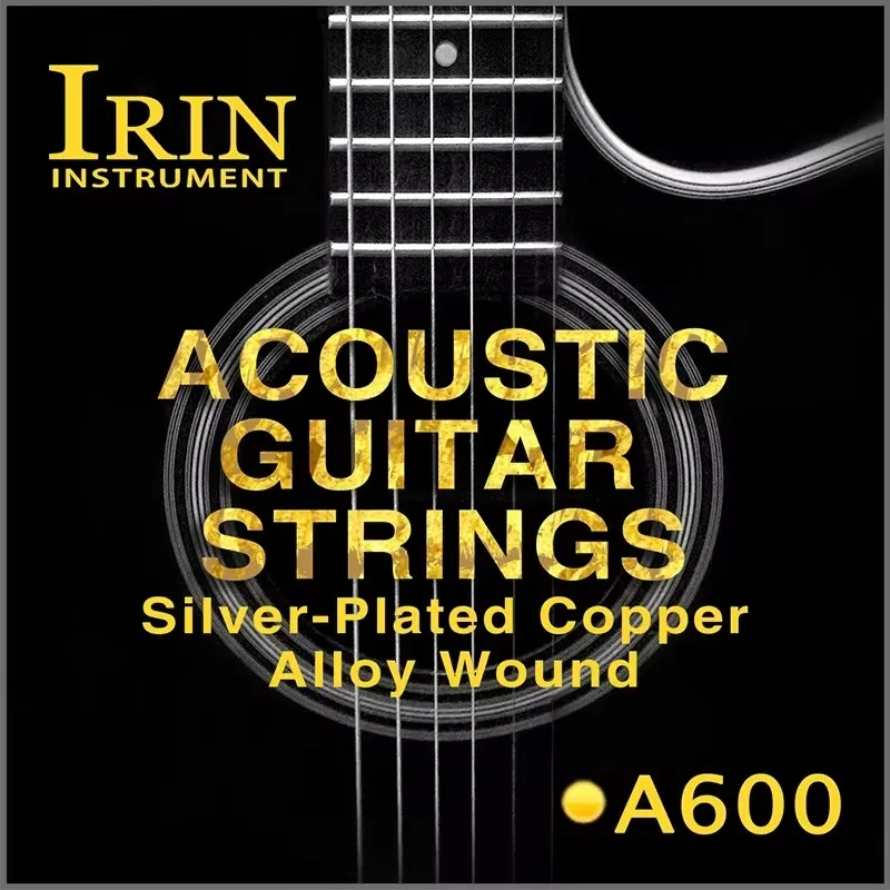 6 stks/set Akoestische Gitaar Snaren Universele Vernikkeld Koolstofstaal Zeshoekige Kern Guitarra Snaren Gitaar Accessoires
