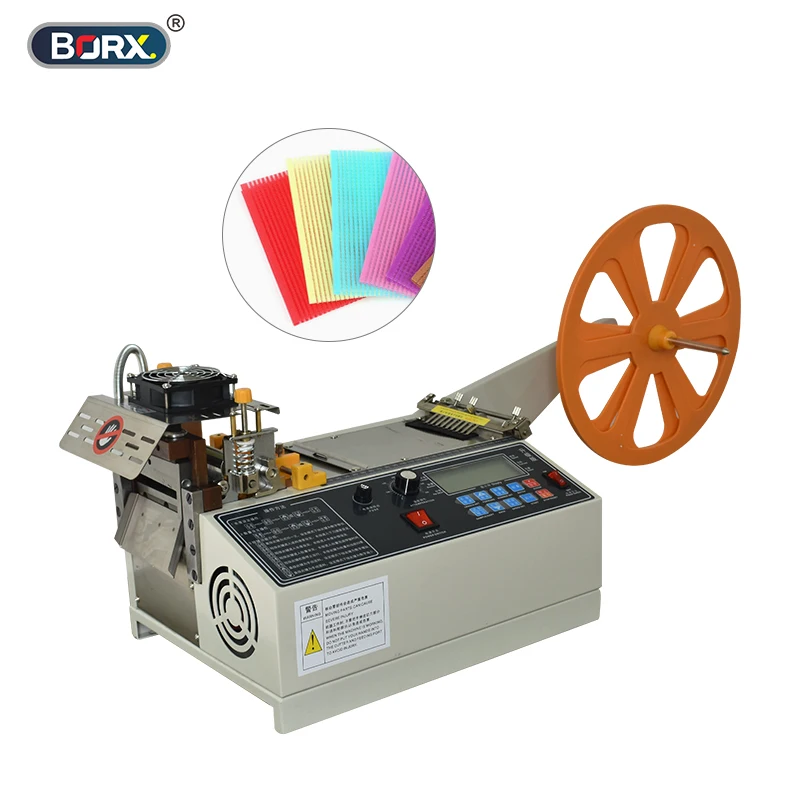 Automatic Computer Cloth Tape Cutting Machine ，Hot and Cold Knife Magic Sticker Tube Zipper Heat Shrink Cutter Cutting Machine