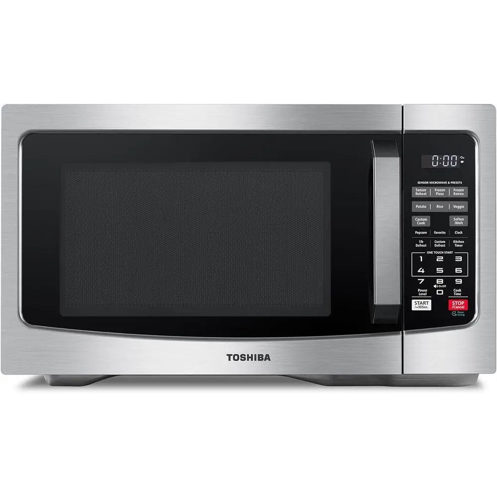 

EM131A5C-SS Countertop Microwave Ovens 1.2 Cu t with 12.4" Removable Turntable Smart Huity Sensor, 12 Auto Menus Mute unction EC
