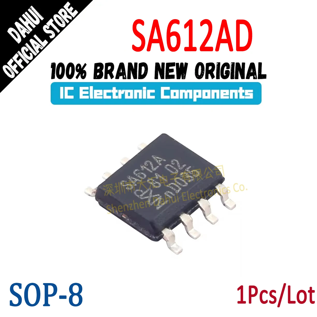

Quality Brand New SA612AD SA612A SA612 Sop-8 dual balanced mixer and oscillator