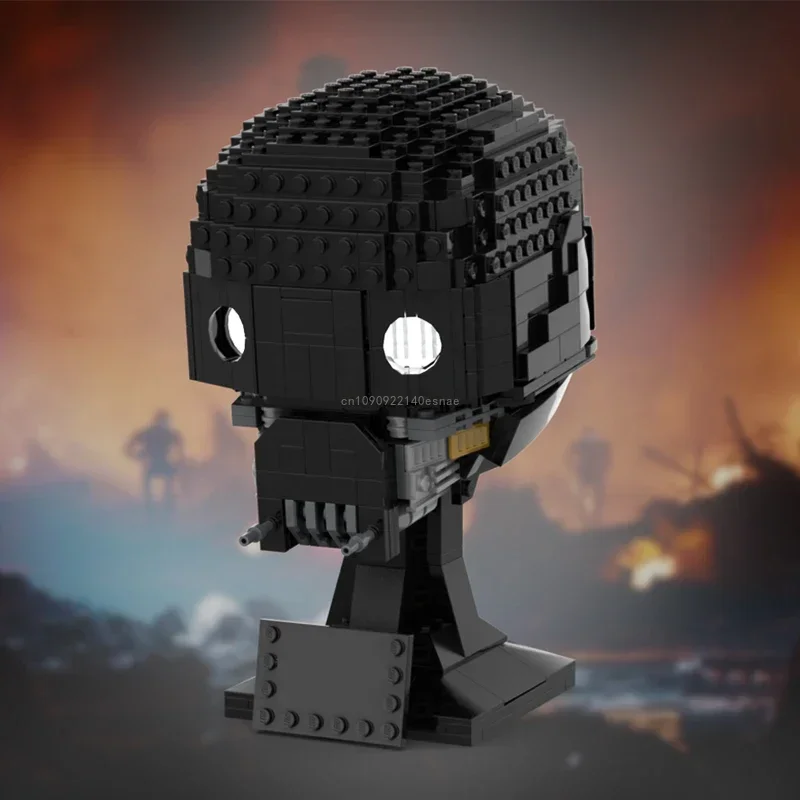 Image of Moc 635 Teile K2SO Droidenhelm Raumschiff Kampfmodell Bausteine DIY Lernspielzeug für Kinder Weihnachtsgeschenke