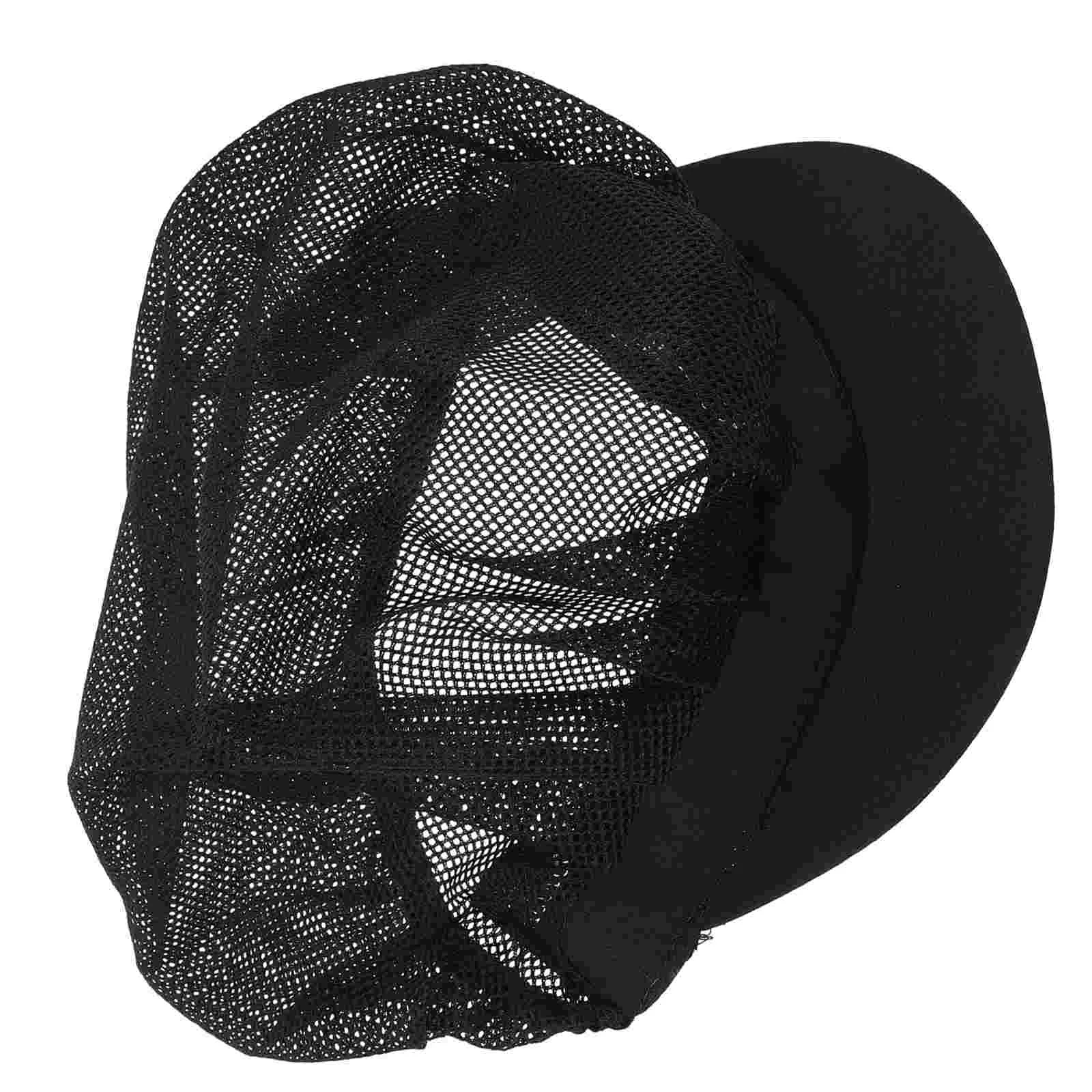 

Mesh Chef Hat Kitchen Food Service Skull Hats for Men Waiter Berets Caps Christmas Miss