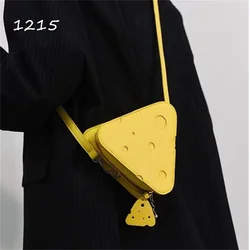 Cartoon Yellow Cheese Shape Handbag Shoulder Bag Fashion Women Party Cosplay Bag