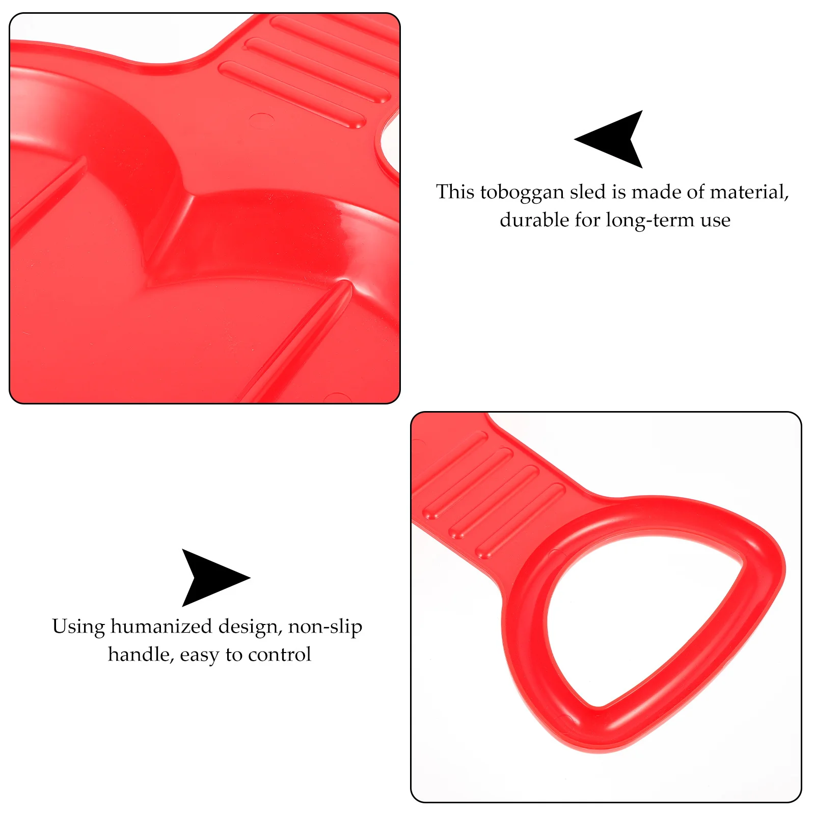 2 قطعة لوحة على الجليد للبالغين متينة وخفيفة الوزن ومقبض مانع للانزلاق في الهواء الطلق وركوب الخيل والرمل العشبي #1