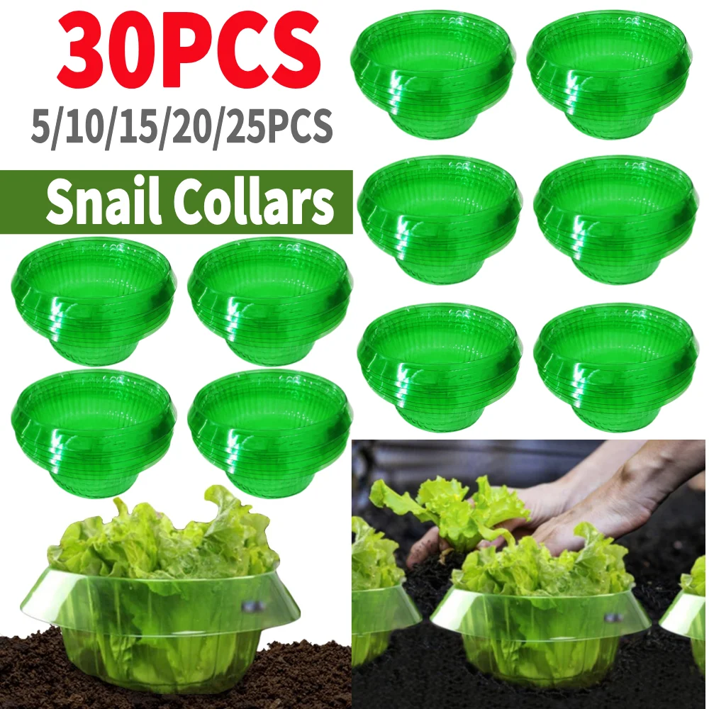 

5-30PCS Snail Collars Slug Plant Protection Collars Reusable Slug Plant Protection Collars Agricultural Guard Garden Protects