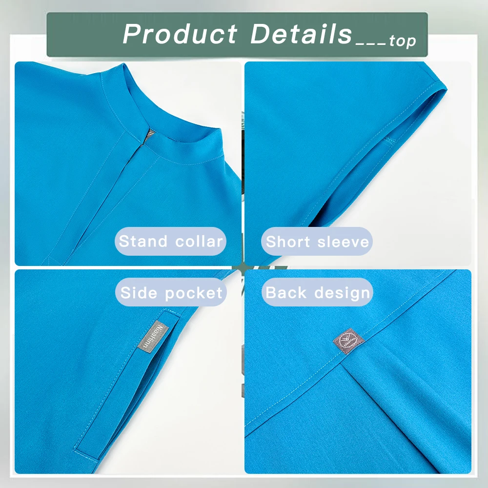 Medical Clinical Clothes Multicolour Jogger Suits Doctor Nursing Uniforms High-quality Top Pocket Pants Surgical Nurse Scrub Set