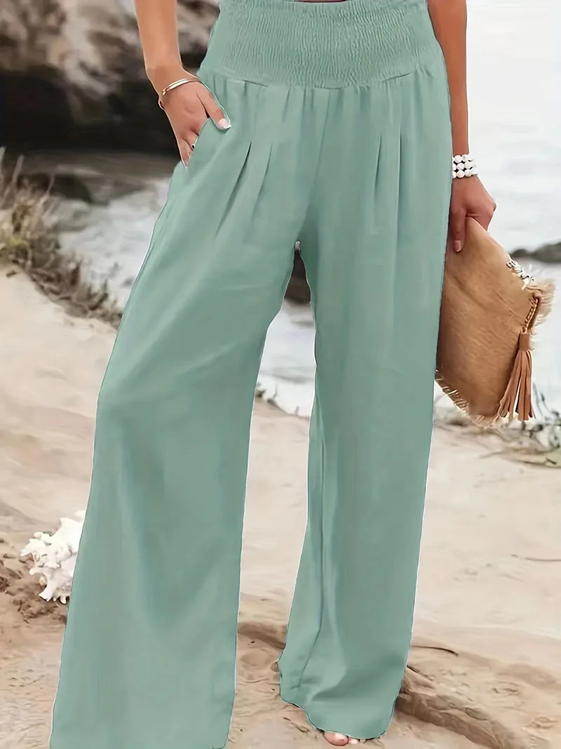 New Spring Women\'s Casual Pants, Casual Style, Comfortable Mid Waist Long Pants for Women