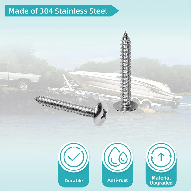 وسادات وأطراف منزلق بطابقين لمقطورة القارب من AASS لسهولة الإطلاق والتحميل، شرائح بطابقين لمقطورة القارب مقاس 3 × 10 بوصة #6