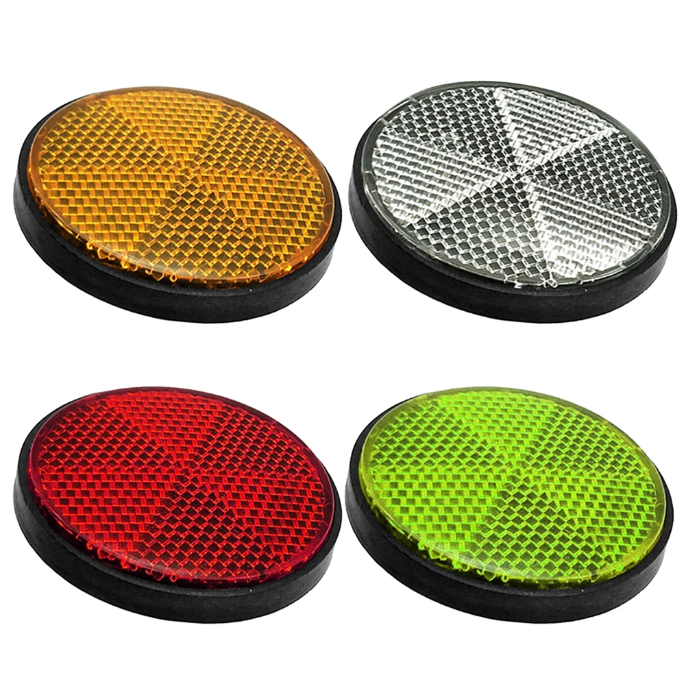 Safety Warning Reflectors Plastic Reflector Sticker Outdoor Cycle Biking Entertainment for Motorcycle Bicycle Car