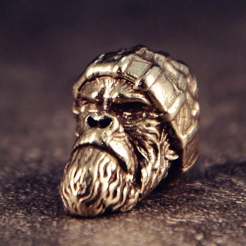 

Винтажный латунный подвесок в виде горилл для ключей или украшения рюкзака, ожерелье, кулон C71A