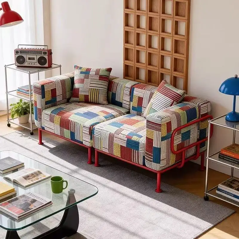 Color fabric sofa small apartment living room B & B module combination sofa