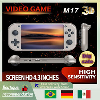 M17 Handheld Video Game Console Retro 4.3 Inch 480*272IPS Screen Open Source Linux System 64GB Portable Pocket Video Player Gift