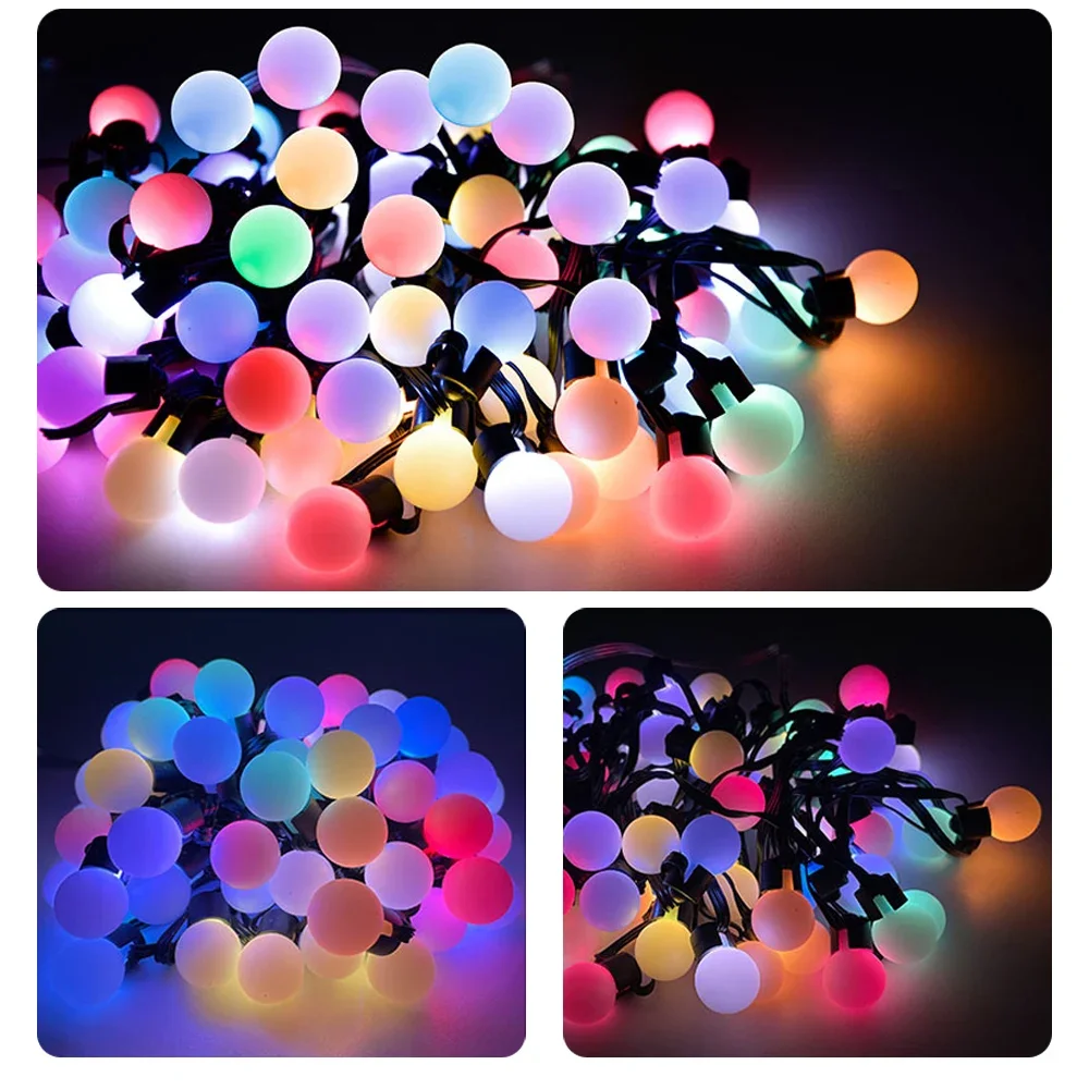 Smart LED RGB String Lights pour la fête de Noël, 33 Federation. Lumières, Ampoules à intensité variable, Documents Proxy, Confronts