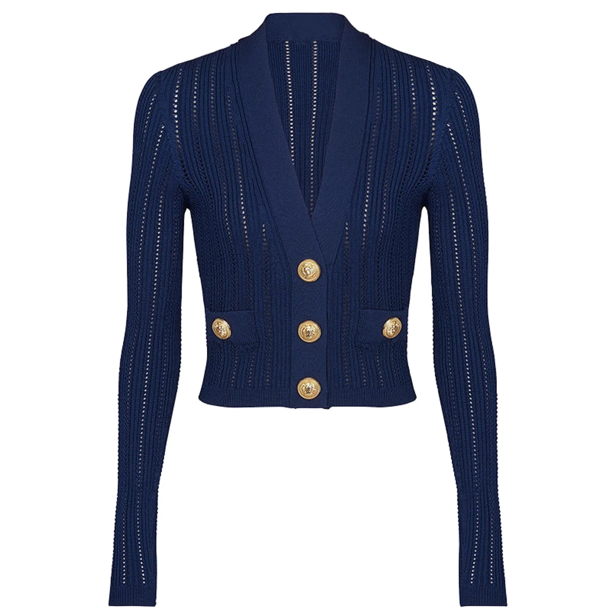 Spot Spring Autumn 2024 New Women\'s Wool Cardigan Fashion Classic High Quality Top Jacket Knitwear