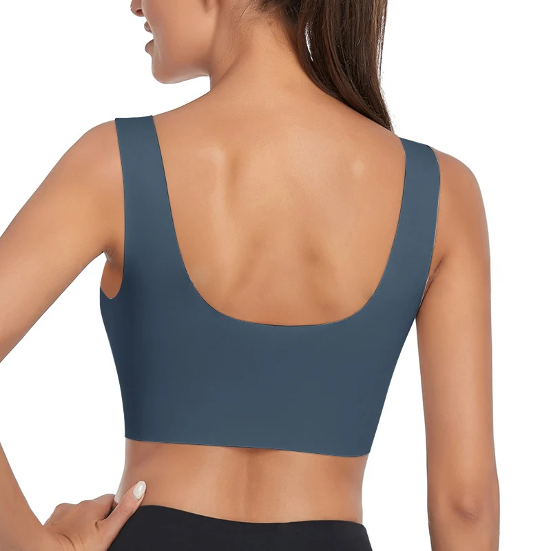 Sujetadores para mujer, Sujetador deportivo de talla grande sin costuras, soporte superior, ropa interior femenina cómoda, sujetador para Yoga, Fitness, chaleco para dormir, Bralette