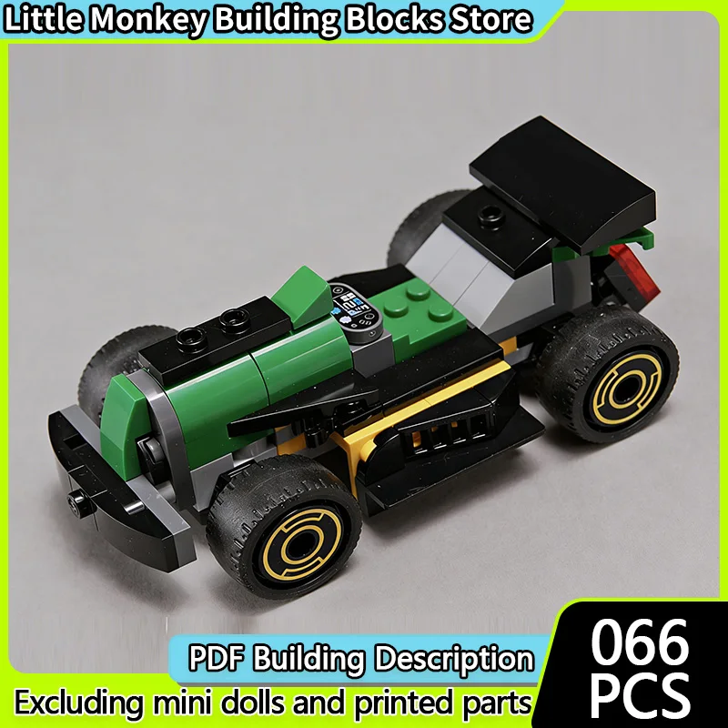 

Speed Racing Car Model MOC Building Bricks Formula Racing Car Modular Technology Children Holiday Gifts Assemble Toys Suit