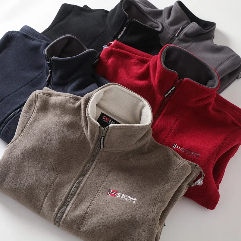 النرويج واحدة AB الوجهين الصوف سميكة الدافئة سترة الرجال حجم كبير الخريف/الشتاء العصرية فضفاضة المناسب للجنسين