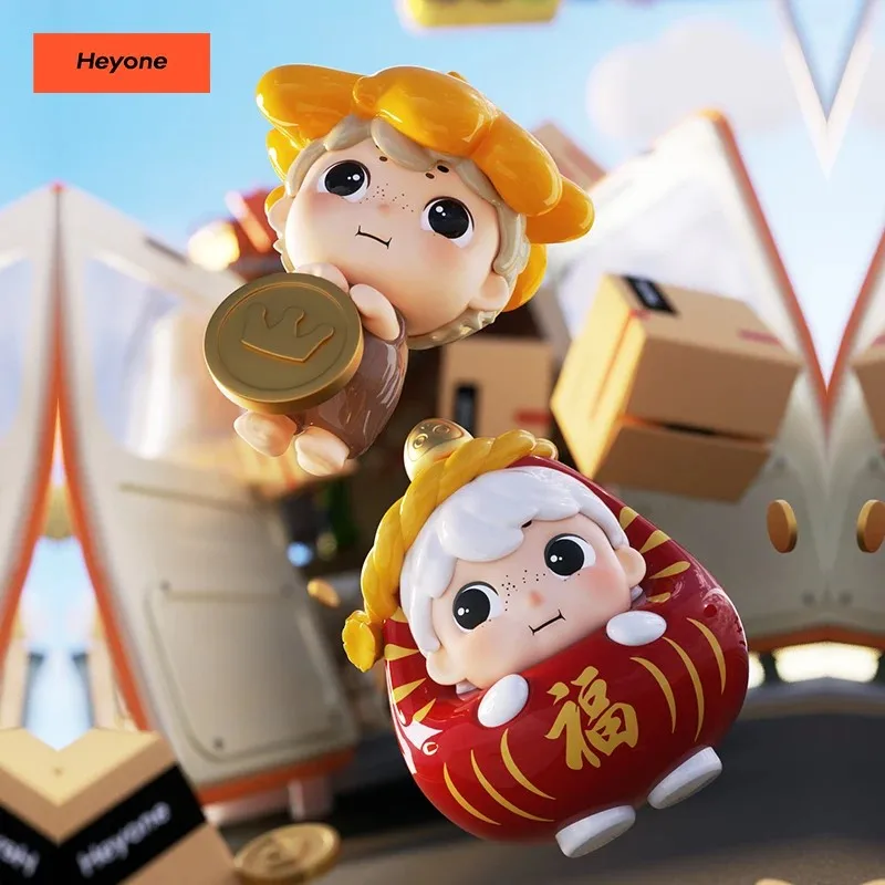 Heyone MINI- Good Luck Manufacturer Series Blind Box Toys Kawaii Anime Action Figure Caixa Caja Surprise Mystery Box Dolls Girls