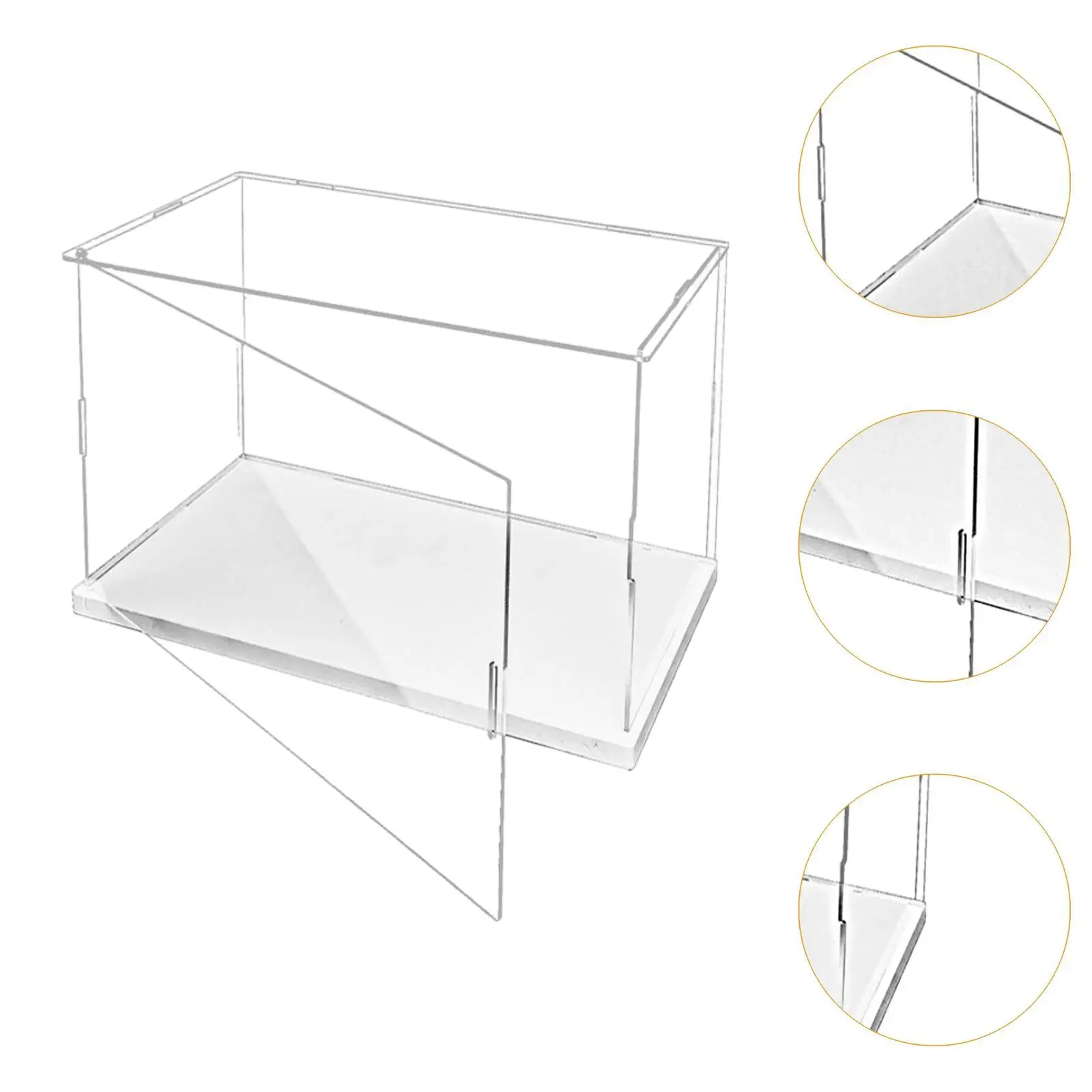 Présentoir en acrylique Transparent, vitrine de protection anti-poussière, conteneur de centre de Table pour poupées, modèles de voitures, objets de collection
