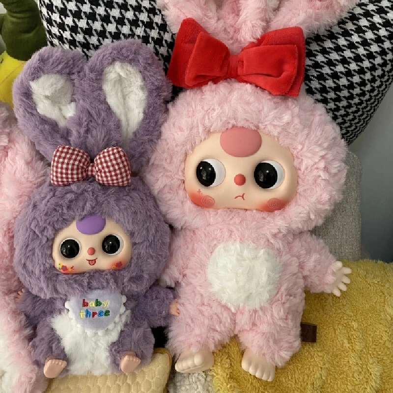 

Genuine In Stock Baby Three Model Series 400% Plush Mystery Box Trendy Toy Ornament Creative Christmas Presents Cute Doll Gift
