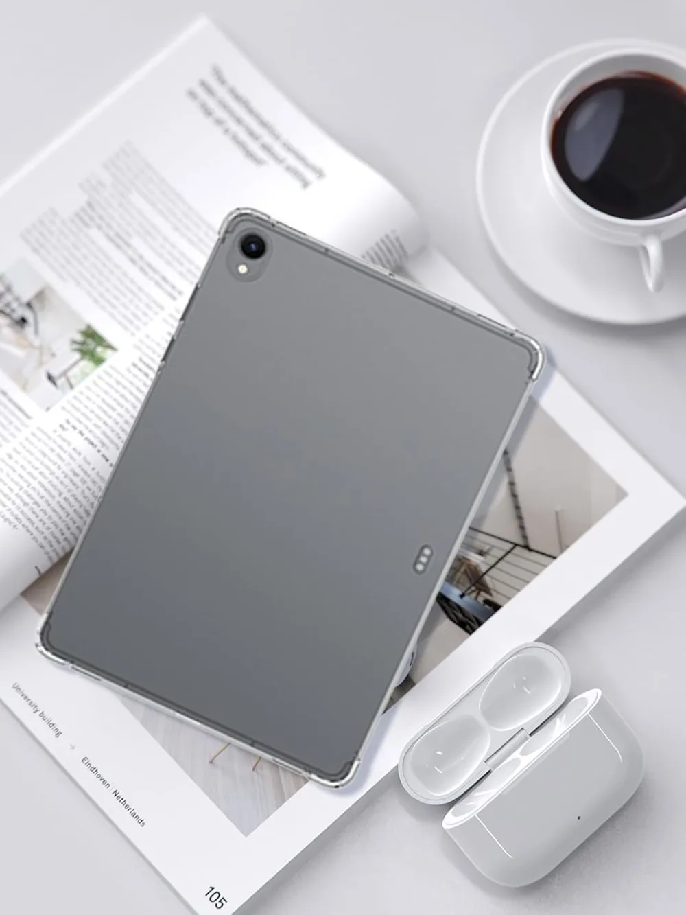 حافظة أقراص شفافة مقاس 11 بوصة لهاتف سامسونج جالاكسي تاب S11 2025، غطاء شفاف رفيع للغاية مقاوم للصدمات من مادة البولي يوريثان الحراري SM-X730، SM-X736 #2