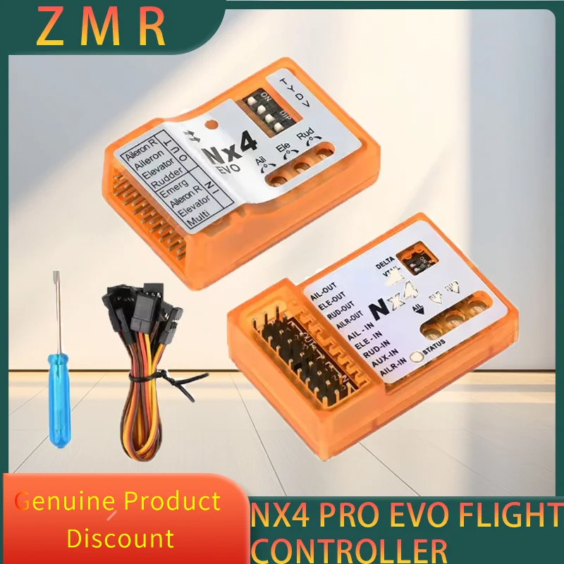

Контроллер полета NX4 PRO EVO с инструментами, баланс 3D-гироскопа для полета для скорости поддержки самолетов с неподвижным крылом/удержания/режим выключения гироскопа