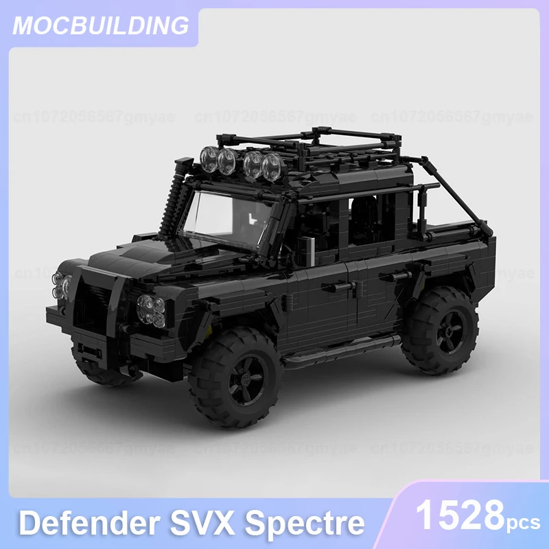 Defender SVX Spectre Model MOC Building Blocks DIY Assemble Bricks Vehicle Series Educational Xmas Collection Toys Gifts 1528PCS