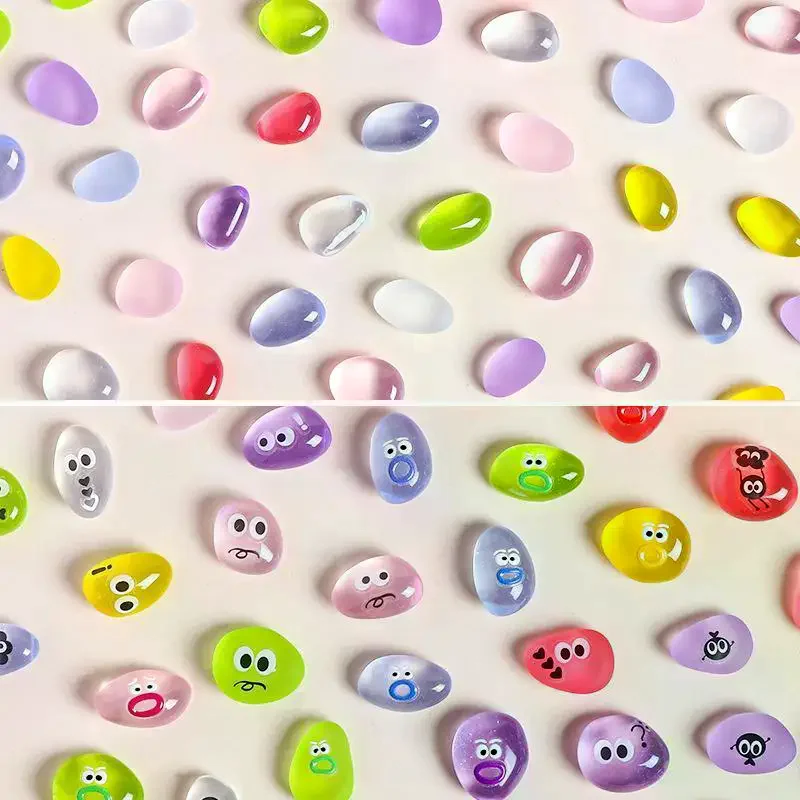 20/40Pcs Luminescent Resin Accessories DIY Stones For DIY Jewelry Making And Handmade Decoration