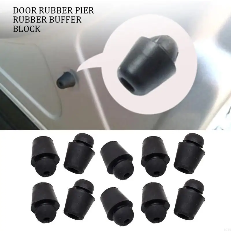 37JB 10Pcs Wearproof Car Door Dampers Buffer Pad Anti-Collision Sticker Rubber Pads