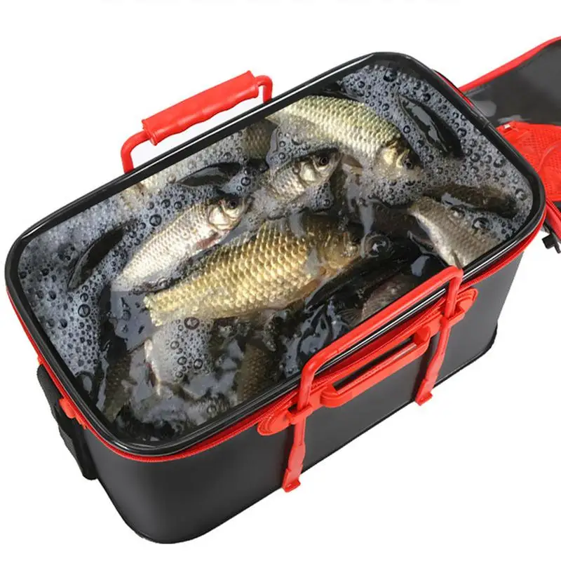 Fishing Bucket Foldable Fishing Bucket Multifunctional Fish Protection Bucket For Storing Live Fish And Fresh Fish Bait Outdoor