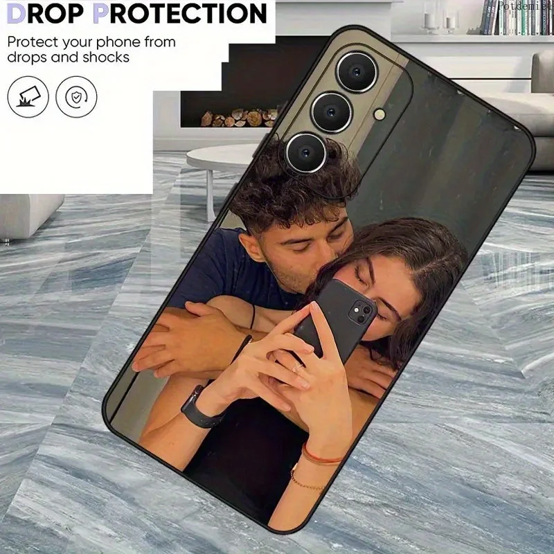 Customisable soft phone case with photos and text for Samsung S26 S25 S24 S23 Ultra Plus FE A57 A37 A35 5G