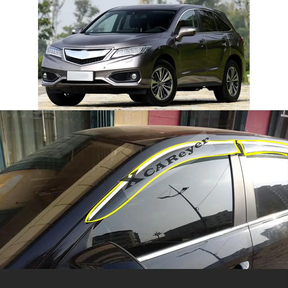 For ACURA RDX 2012 2013 2014 2015 2016 2017 Car Body Styling Sticker Plastic Window Glass Wind Visor Rain/Sun Guard Vent Parts