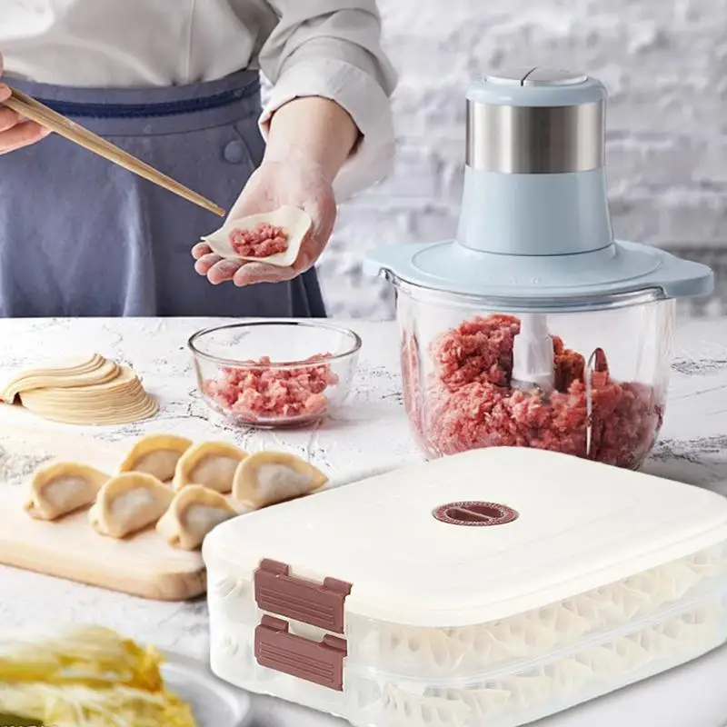 Caja de almacenamiento de galletas de azúcar, contenedores de alimentos transparentes, caja de almacenamiento de bolas de masa, organizador de refrigerador reutilizable con antideslizante