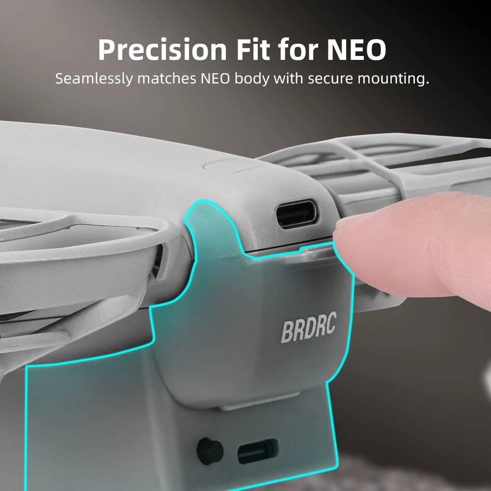 BRDRC Neo LED Lights Landing Gear for DJI Neo Drone Accessories Quick Release Night Flying Light Lightweight Rechargeable Lamp