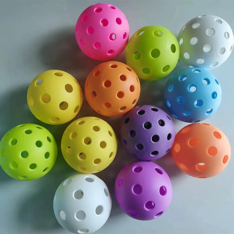 

Pickleball Injection Molded Resilient 40-Hole Ball - TPE Elasticity Ball Outdoor Sports Playing Experience