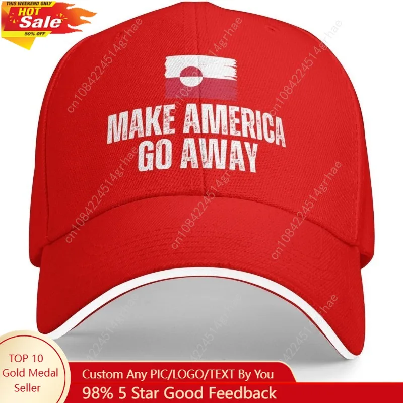 

Make America Go Away Hats Greenland Not for Sale Hat Baseball Cap Pink P206