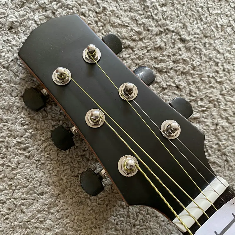 i159 Genuino Ibanez AAD50LG 41'Guitarra acústica Logotipo oculto bajo pinturas negras Top de abeto macizo autorizado producido en China