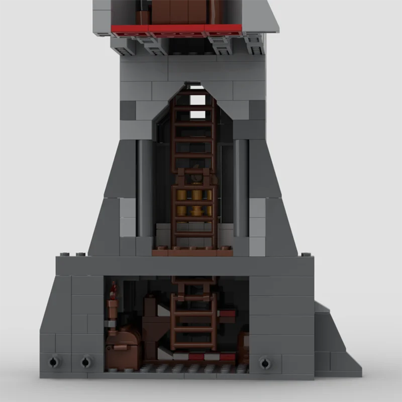 

Moc строительные кирпичи средневековый замок модель технологии модульный городской вид на улицу блок игрушка DIY сборка рождественские праздничные подарки